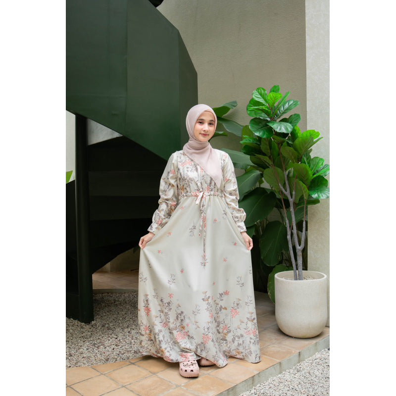 CLARA DRESS - NAMEERA STYLE | Dress Silk Premium Bunga