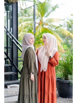 Sienna Dress - Nameera Style | Gamis Rayon Basic Premium, Adem, Busui Friendly