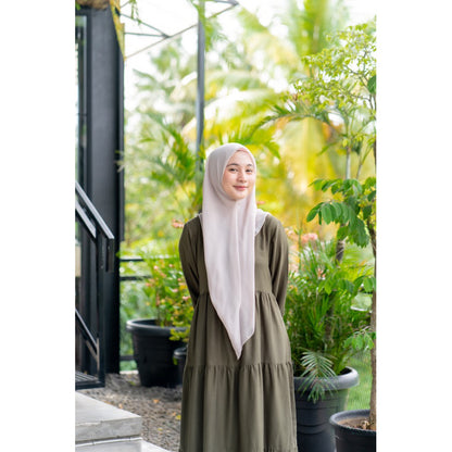 Sienna Dress - Nameera Style | Gamis Rayon Basic Premium, Adem, Busui Friendly