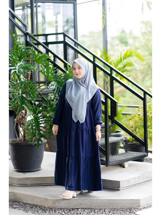 Sienna Dress - Nameera Style | Gamis Rayon Basic Premium, Adem, Busui Friendly