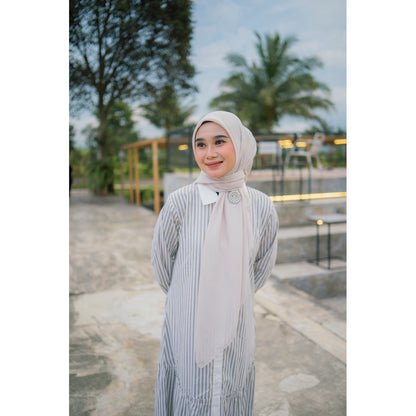 Laura Dress |  Dress Stripe Salur Katun Nameera Style